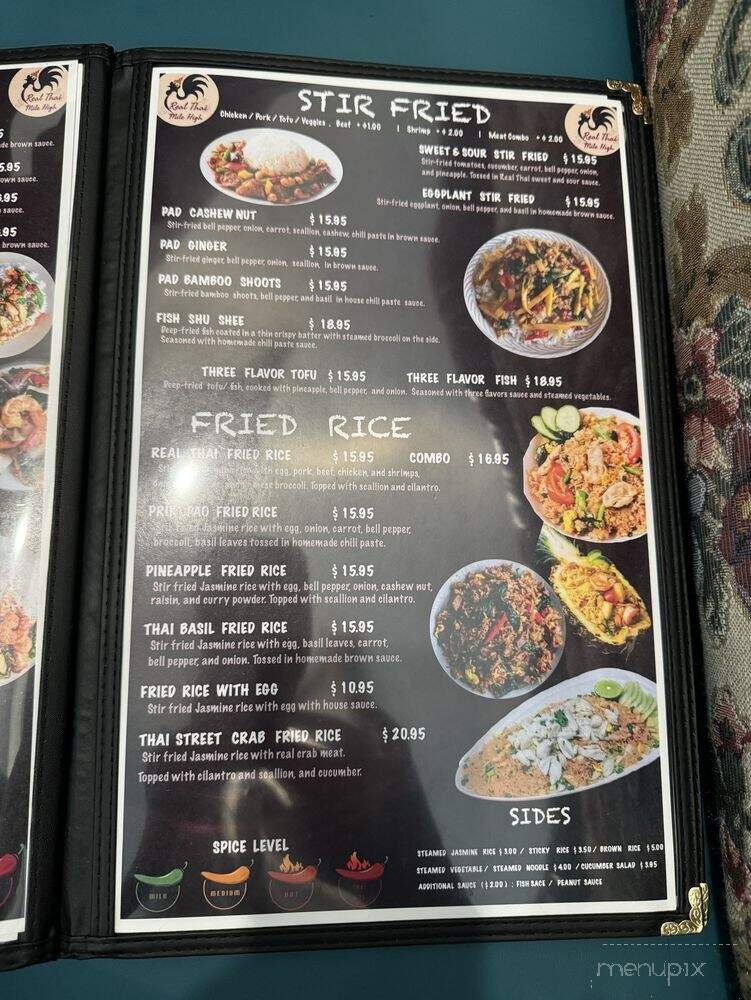 Real Thai Mile High - Aurora, CO menu_pic