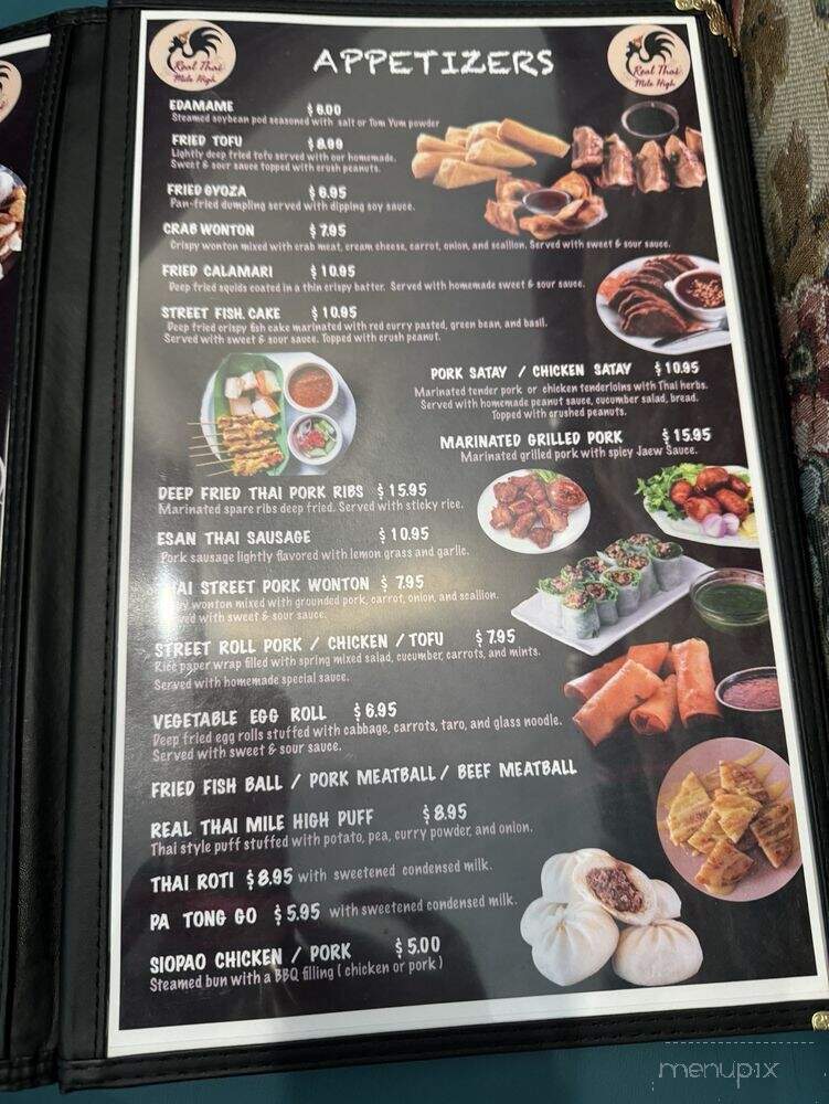 Real Thai Mile High - Aurora, CO menu_pic