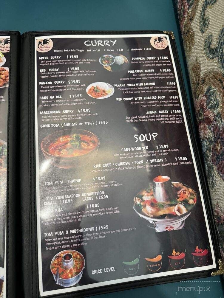 Real Thai Mile High - Aurora, CO menu_pic