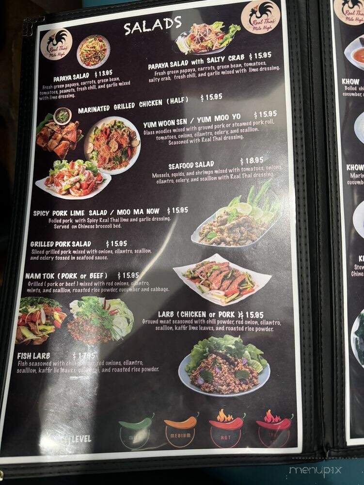 Real Thai Mile High - Aurora, CO menu_pic