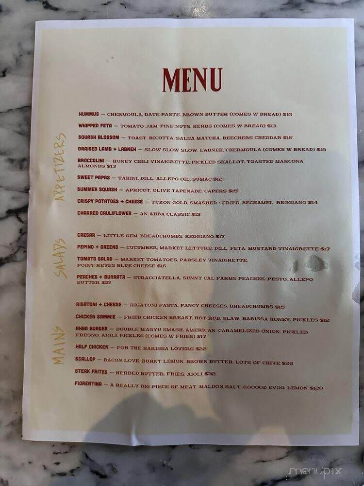 AhbA - Costa Mesa, CA menu_pic