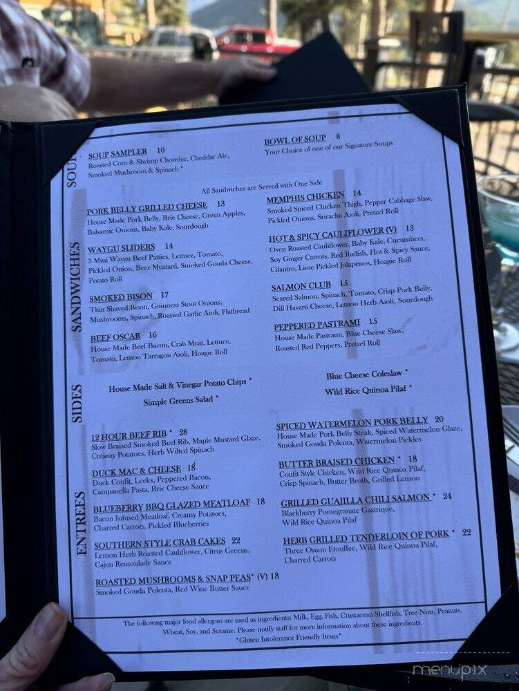 Boards & Barrels Bistro & Whiskey Bar - Woodland Park, CO menu_pic