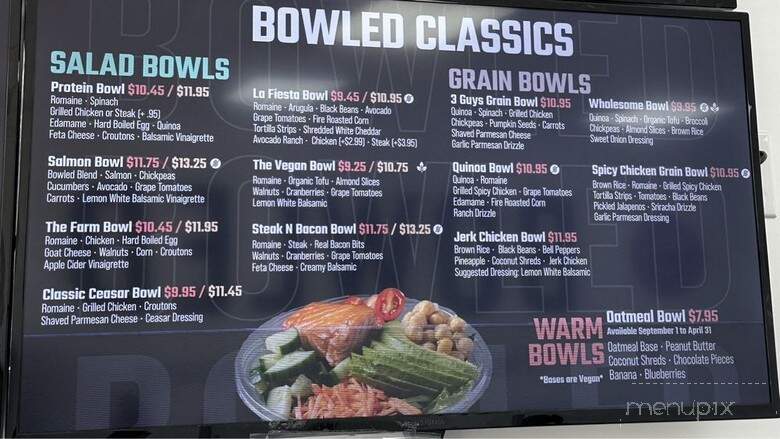 Bowled - Myrtle Beach, SC menu_pic