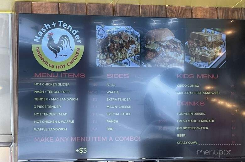 Nash + Tender - Elk Grove, CA menu_pic