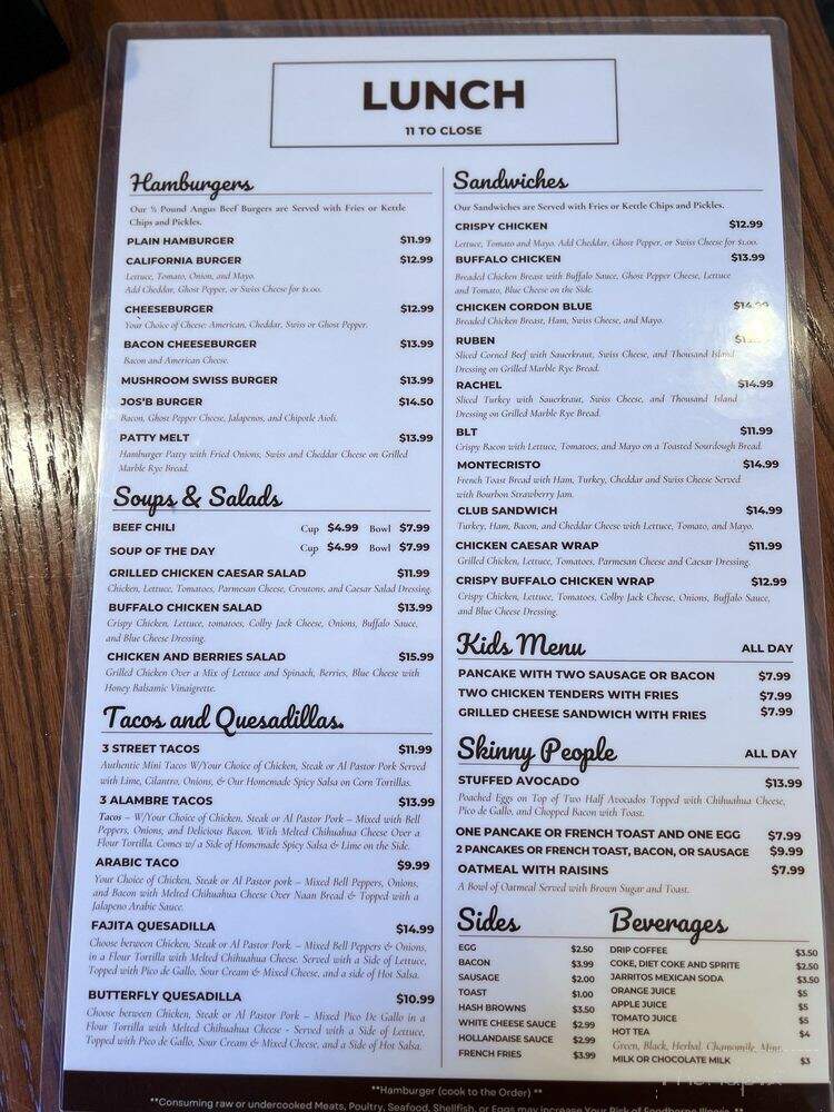 New Scandia Cafe - Scandia, MN menu_pic