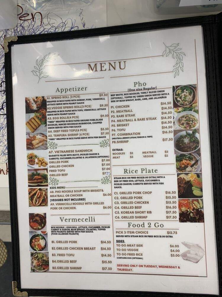 Pho & Food 2 Go - Jacksonville, NC menu_pic