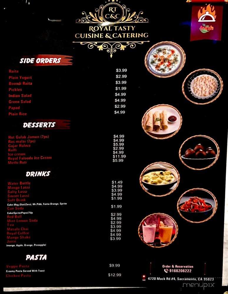 Royal Tasty Cuisine & Catering - Sacramento, CA menu_pic