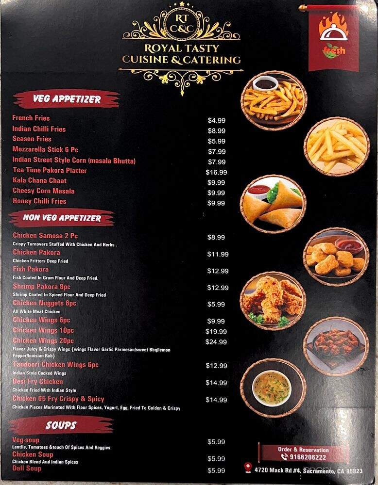Royal Tasty Cuisine & Catering - Sacramento, CA menu_pic