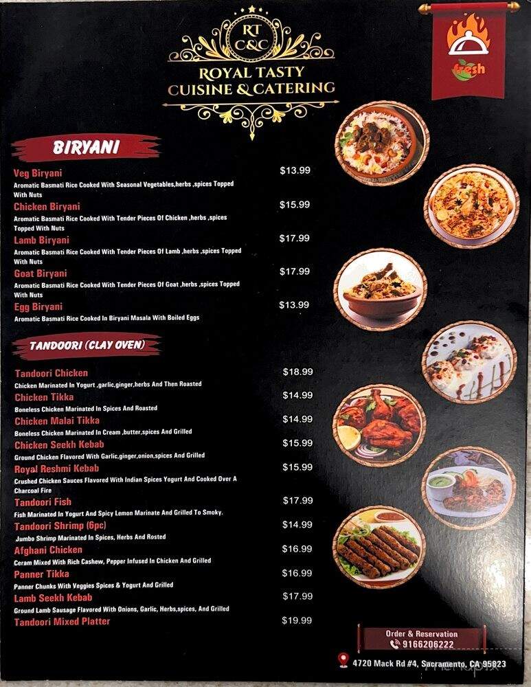 Royal Tasty Cuisine & Catering - Sacramento, CA menu_pic