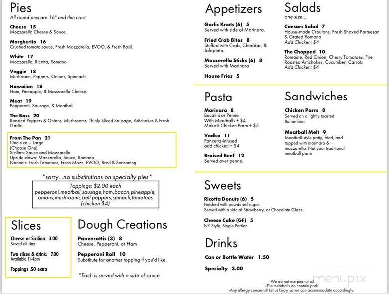 Sauce Boss Pizzeria - Greenacres, FL menu_pic