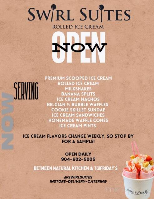 Swirl Suites Rolled Ice Cream - Orange Park, FL menu_pic