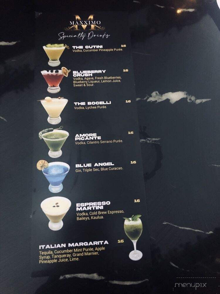Maxximo Italian Restaurant & Lounge - Pomona, CA menu_pic