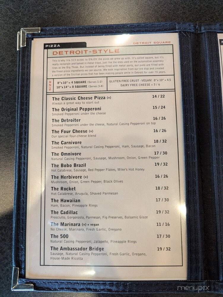 Via 313 - Webster, TX menu_pic
