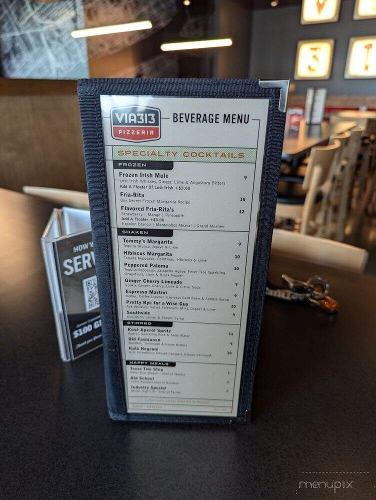 Via 313 - Webster, TX menu_pic
