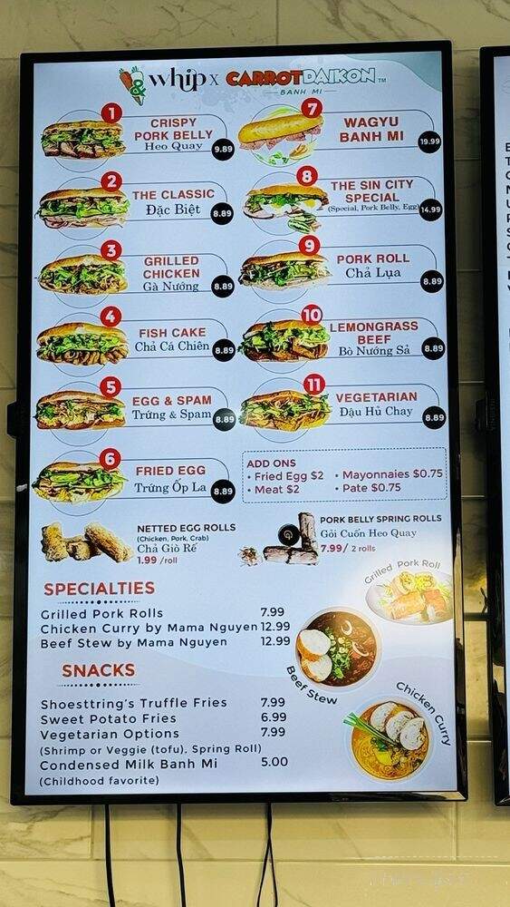 Carrot and Daikon Bahn Mi - Las Vegas, NV menu_pic