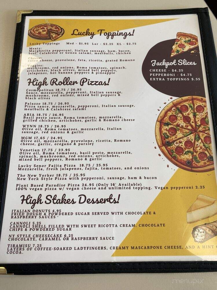 Casino Pizza - San Antonio, TX menu_pic