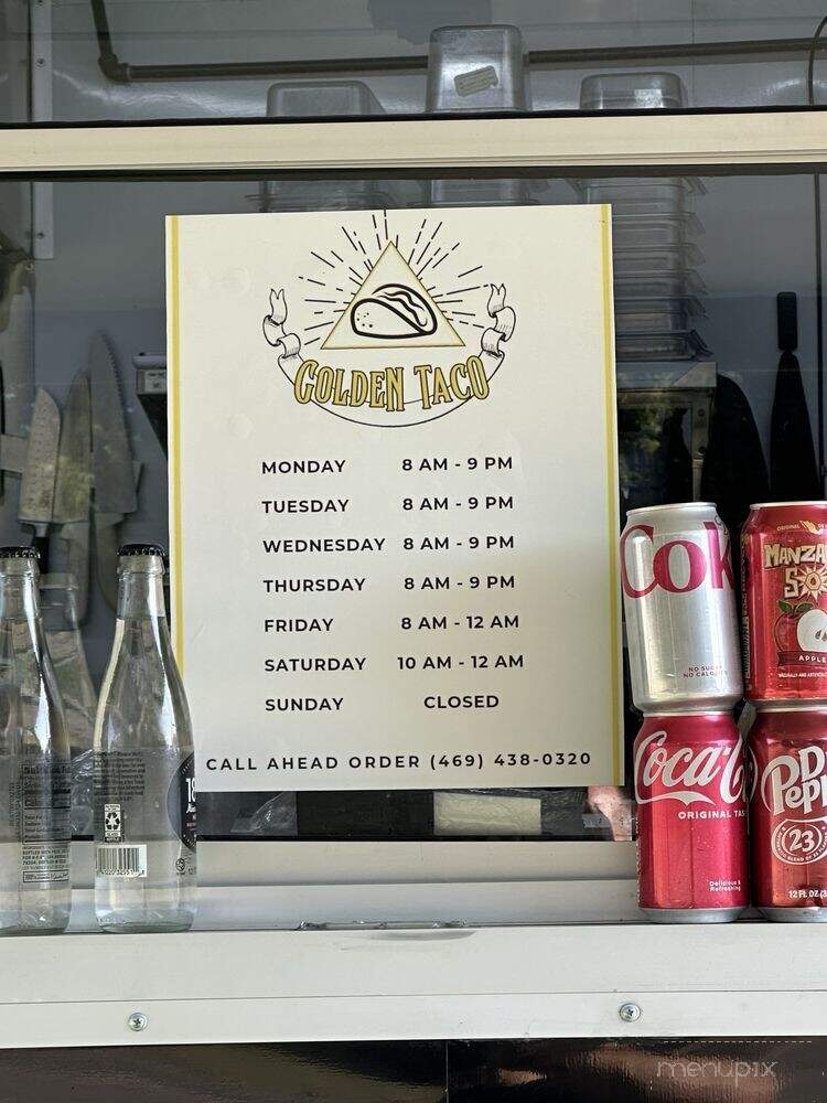 Golden Taco - Fort Worth, TX menu_pic