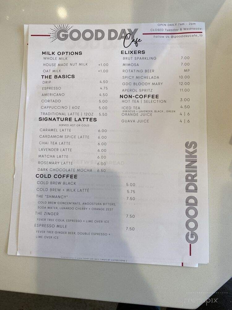Good Day Cafe - Long Beach, CA menu_pic