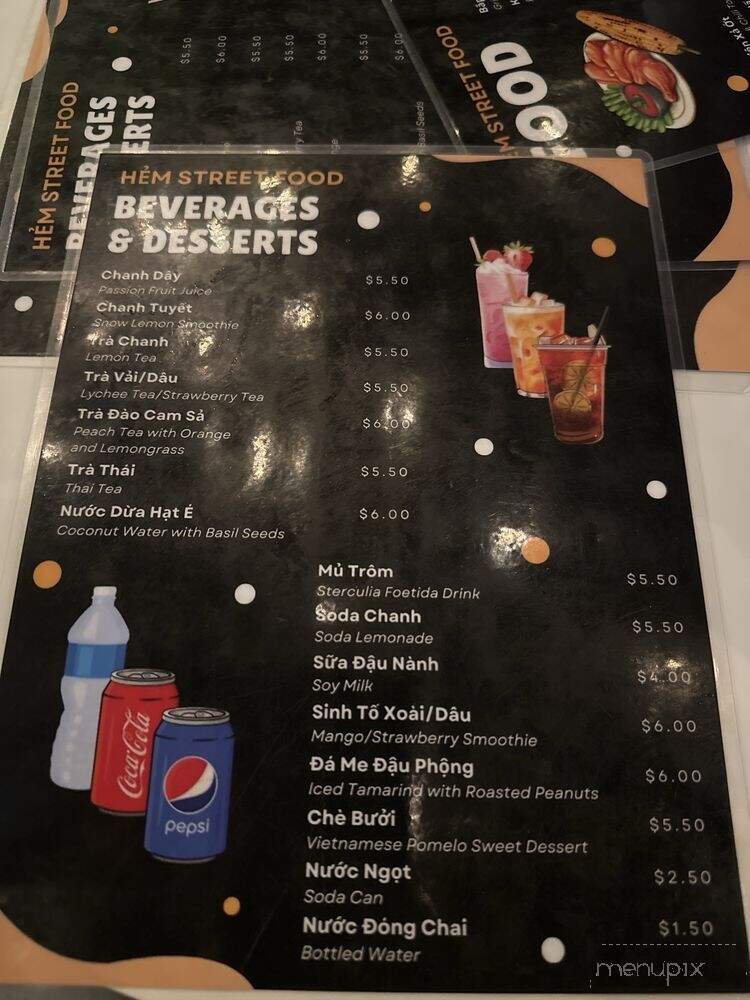 Hem Street Food - Fountain Valley, CA menu_pic