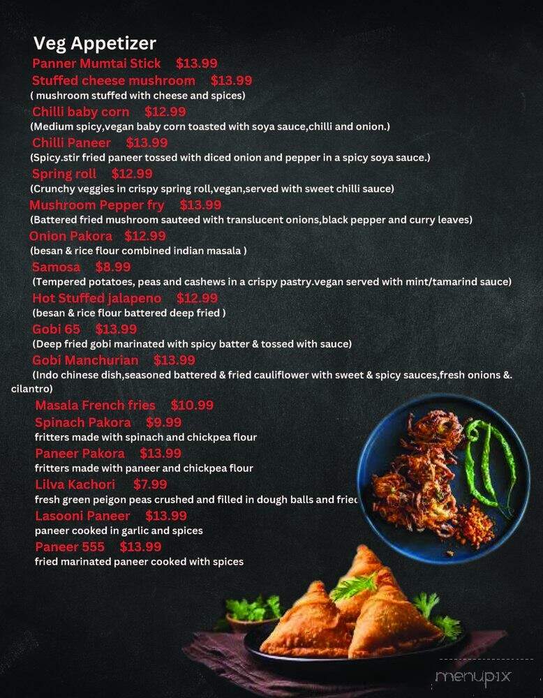 Red Chillez Indian Cuisine - Largo, FL menu_pic