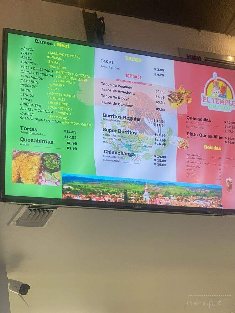 El Templo Del Taco - Suisun City, CA menu_pic