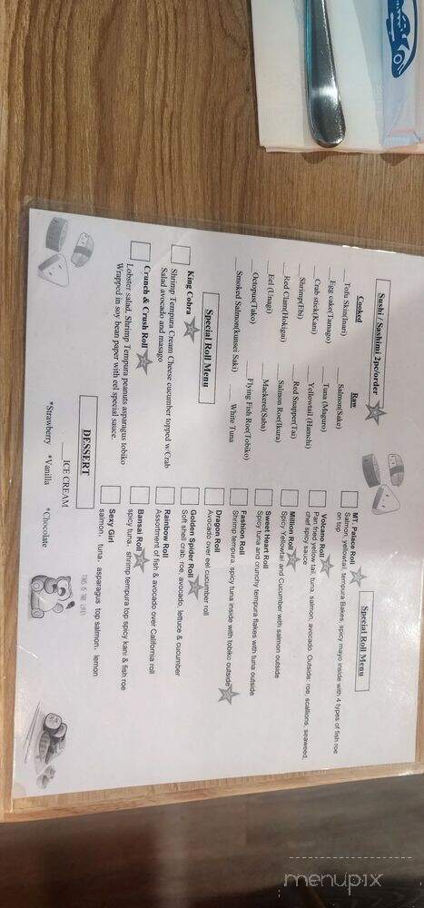 Mt Palace - Mount Pocono, PA menu_pic