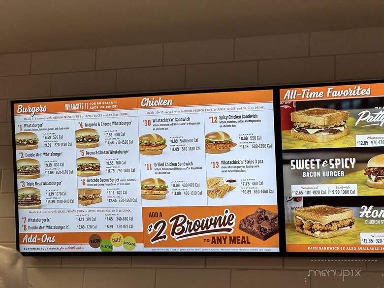 Whataburger - Fayetteville, GA menu_pic