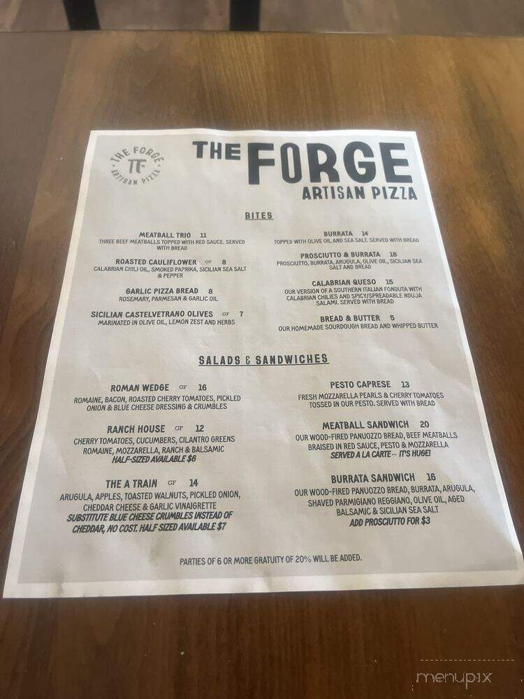 The Forge Artisan Pizza - Sandpoint, ID menu_pic