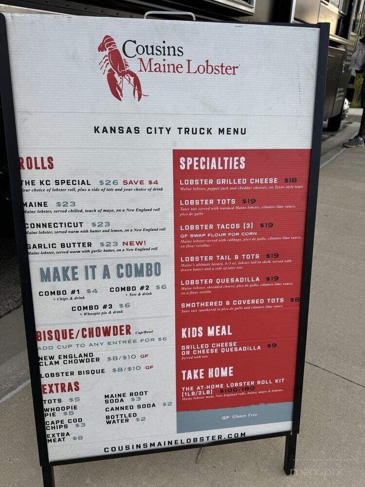 Cousins Maine Lobster - Kansas City, MO menu_pic