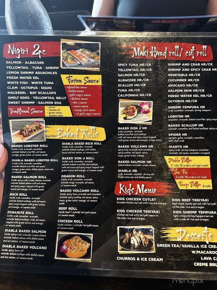 A La Diabla Sushi - San Fernando, CA menu_pic