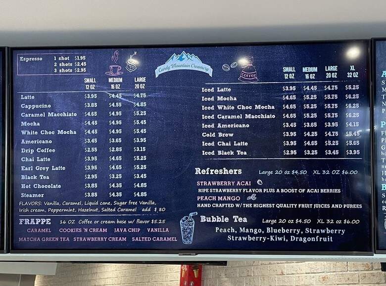 Candy Mountain Creamery - Dillsburg, PA menu_pic