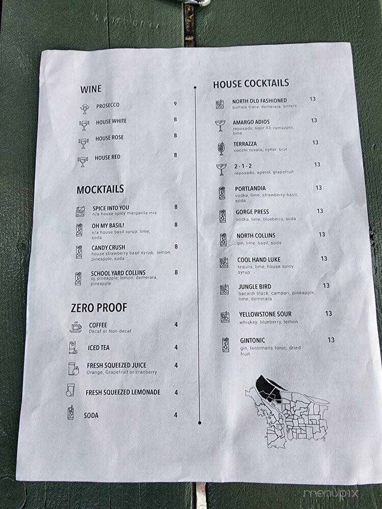 Northport - Portland, OR menu_pic