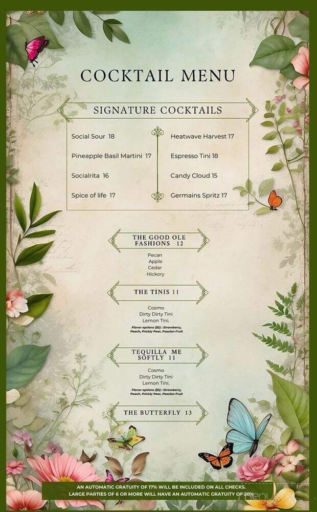 Hillside Social - Cedar Hill, TX menu_pic