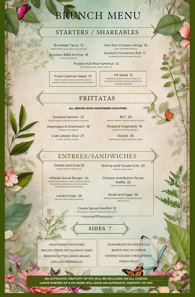 Hillside Social - Cedar Hill, TX menu_pic