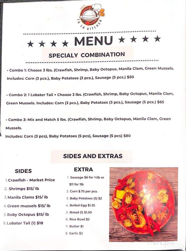 Ta La Kitchen - Westminster, CA menu_pic