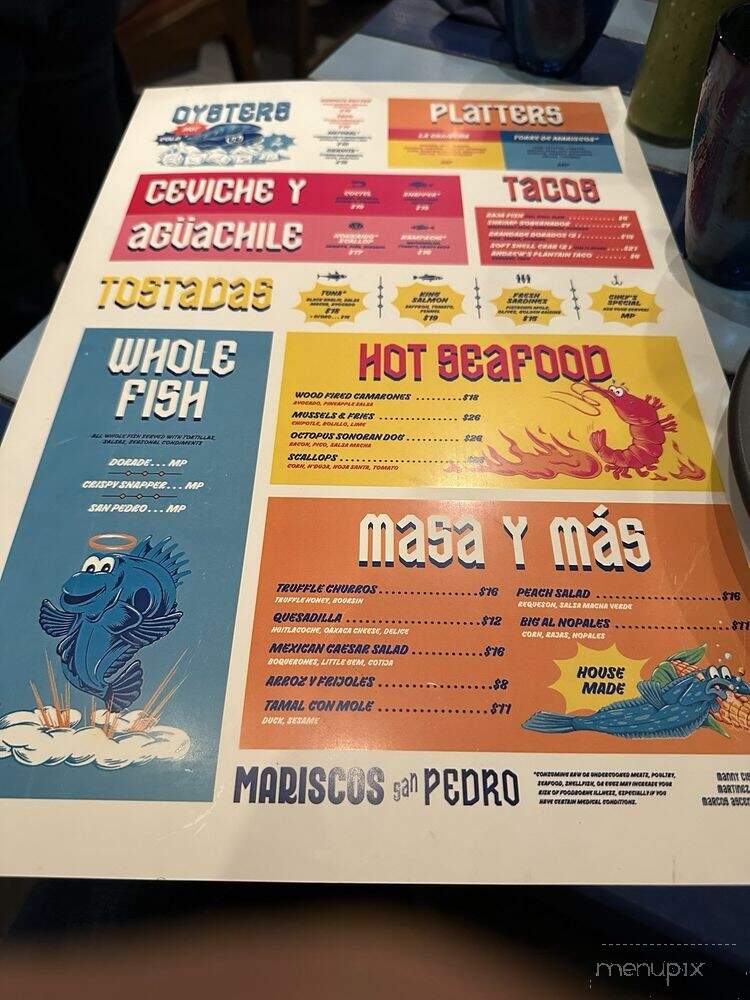 Mariscos San Pedro - Chicago, IL menu_pic
