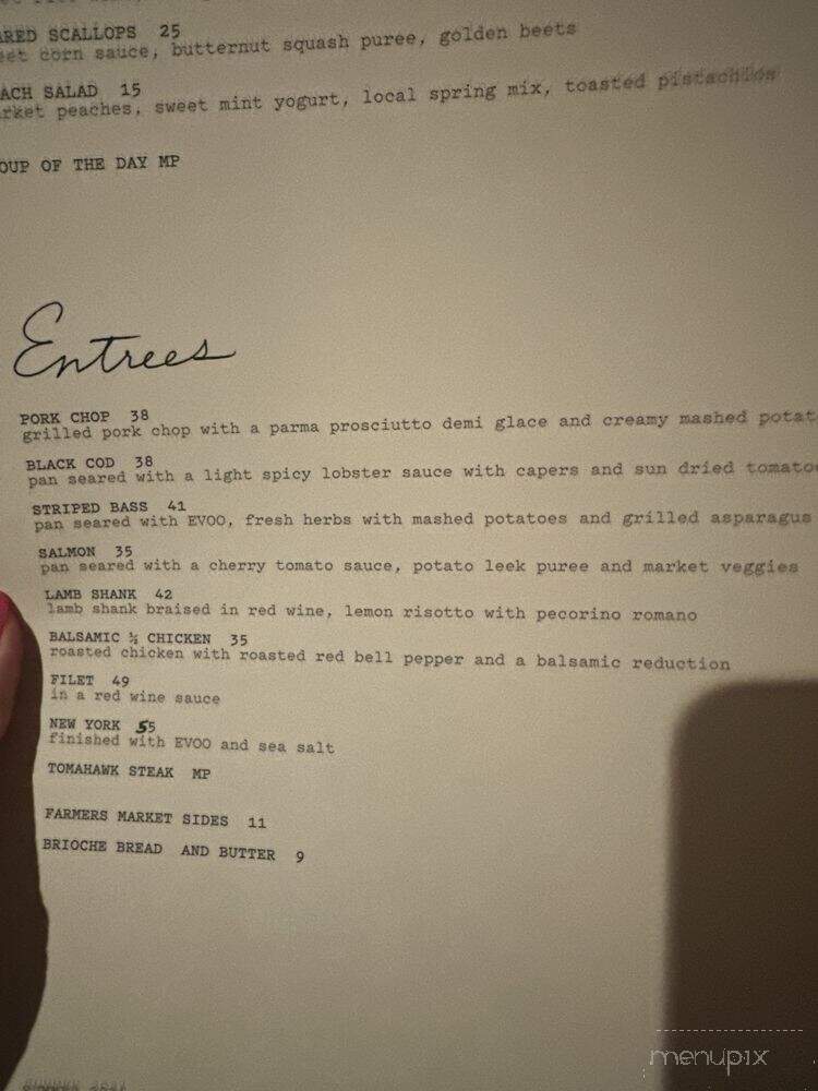 Parchetto - Paso Robles, CA menu_pic