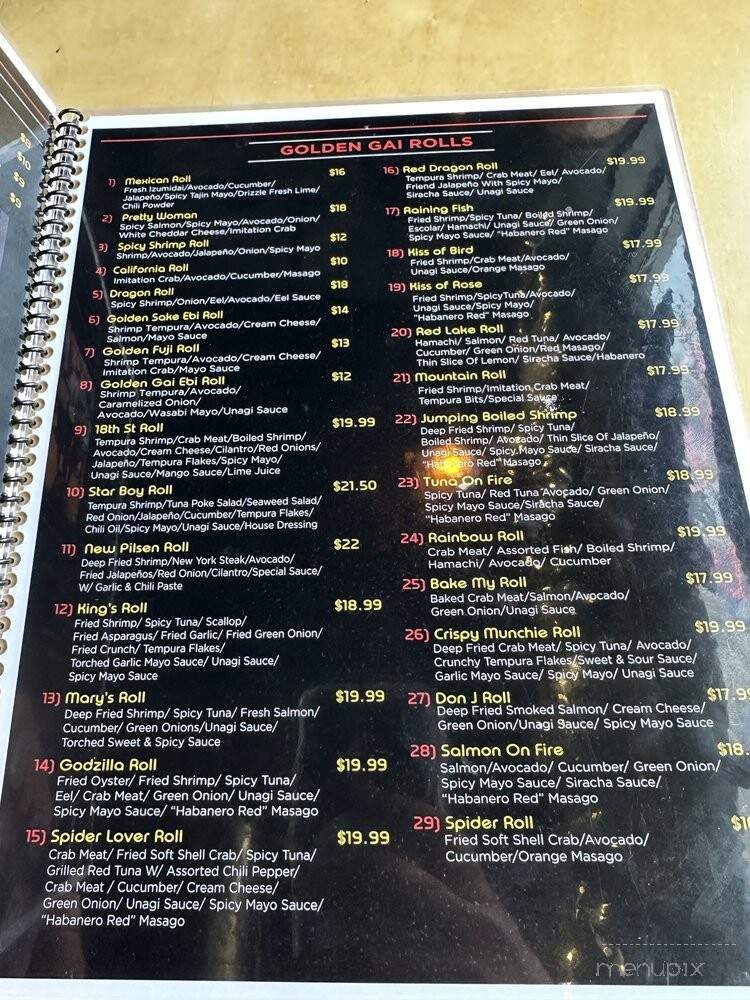 Golden Gai - Chicago, IL menu_pic