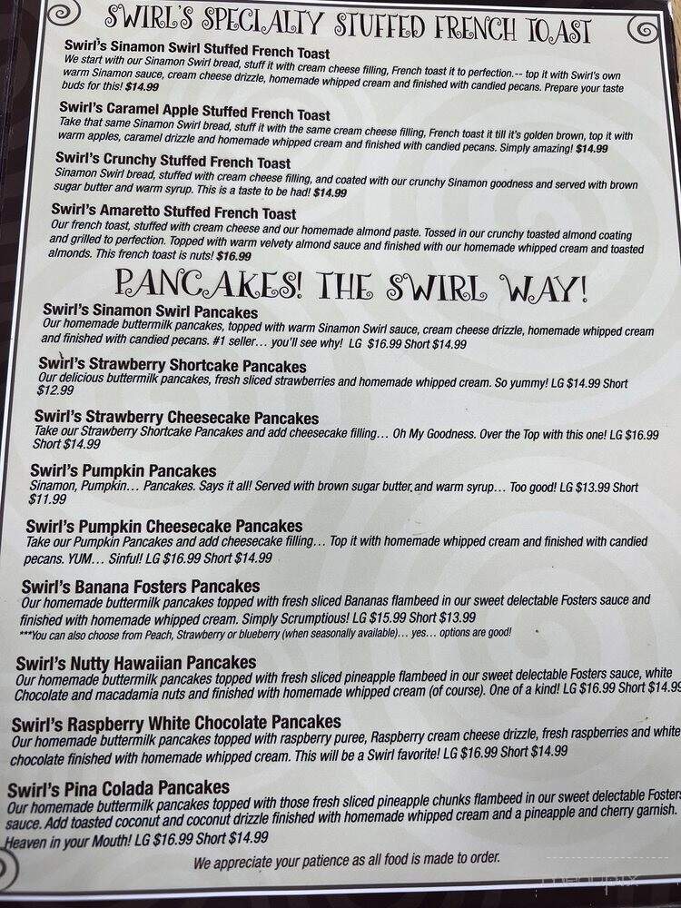 Sha Swirl Cafe & Bakery - Galloway, NJ menu_pic