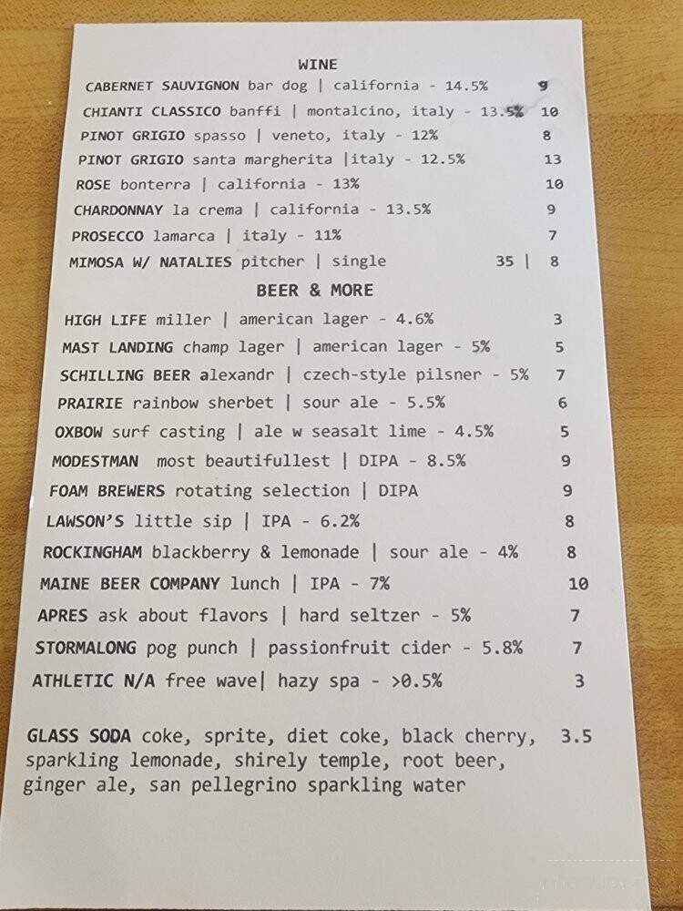 Buxton's Pizza - Derry, NH menu_pic