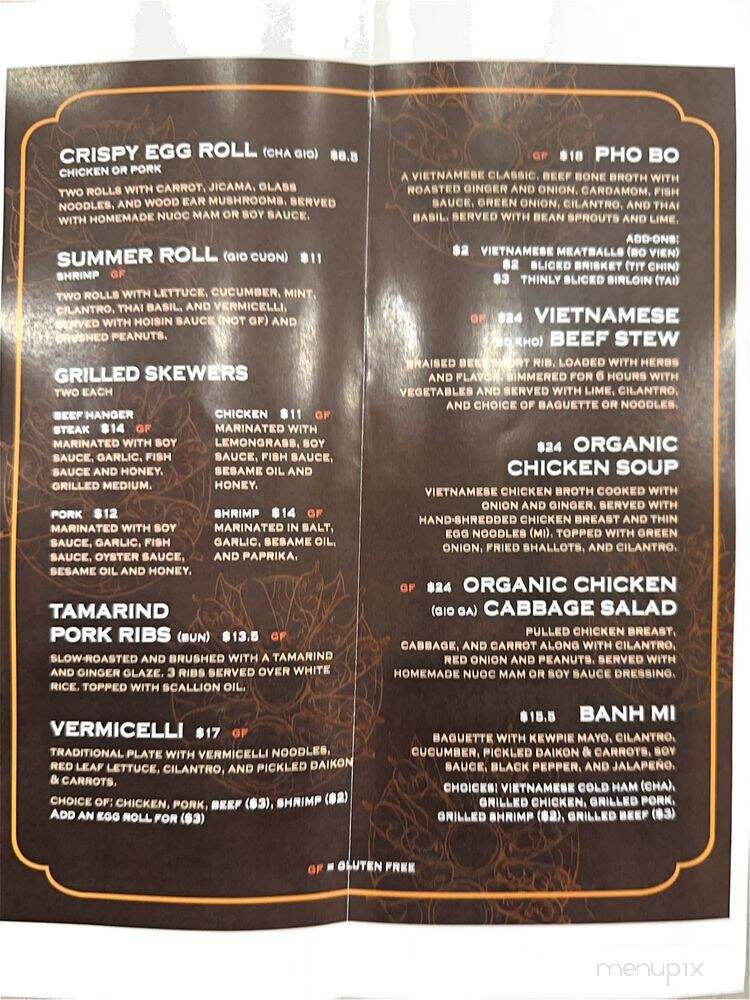 Saigon Table - Rye, NY menu_pic