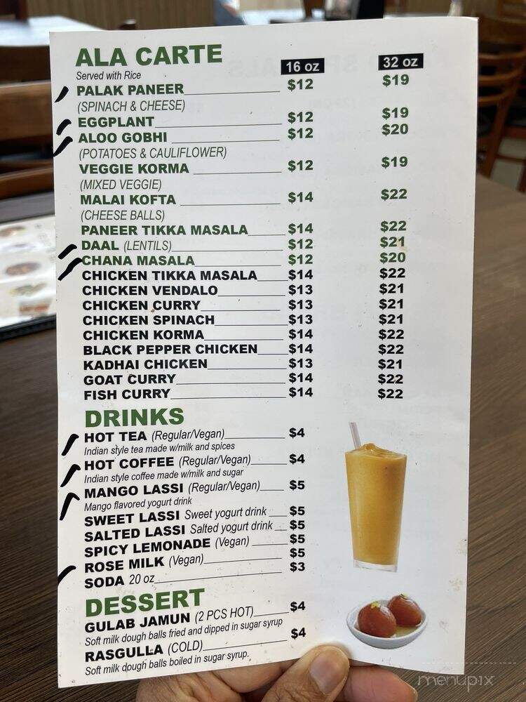 Flamin' Curry - Long Beach, CA menu_pic
