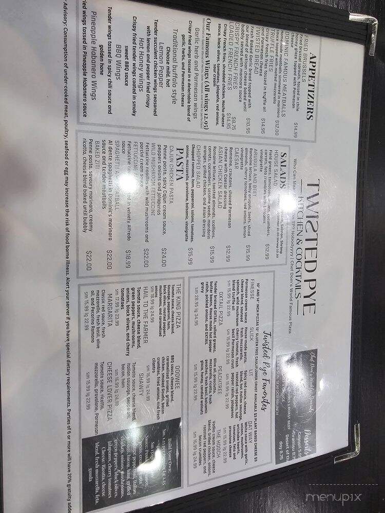 Twisted Pye - Douglasville, GA menu_pic