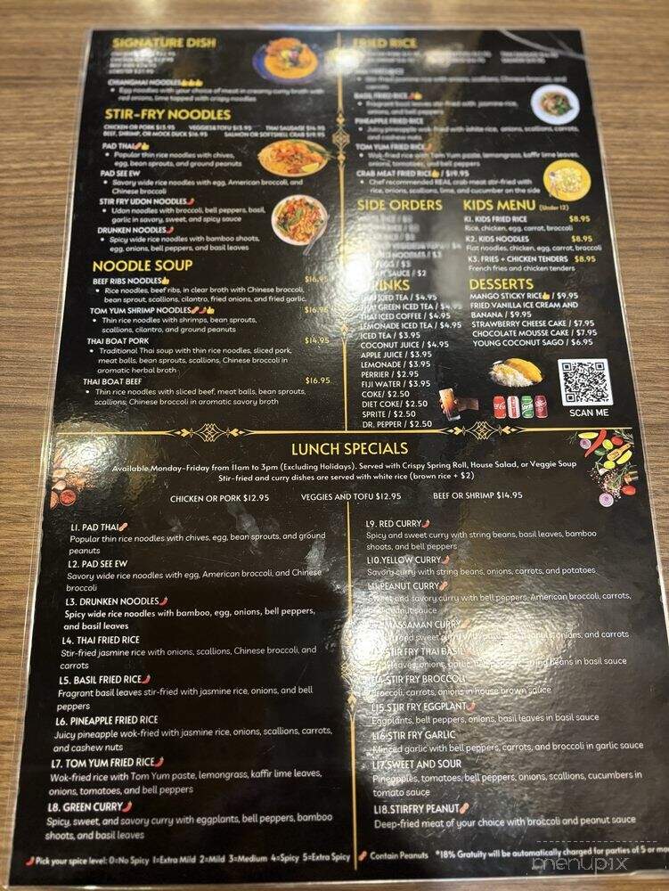 Absolute Thai Cuisine - Fulshear, TX menu_pic