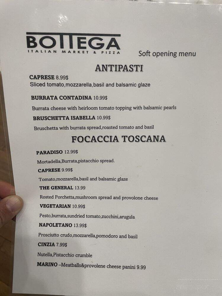 Bottega Italian Market & Pizza - Marietta, GA menu_pic