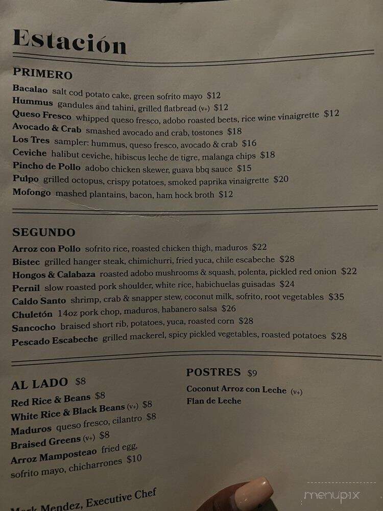 Estacion - Evanston, IL menu_pic