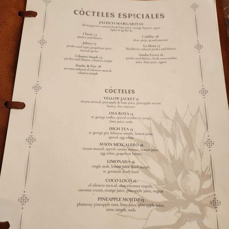 Jalisco Cantina - Carlsbad, CA menu_pic