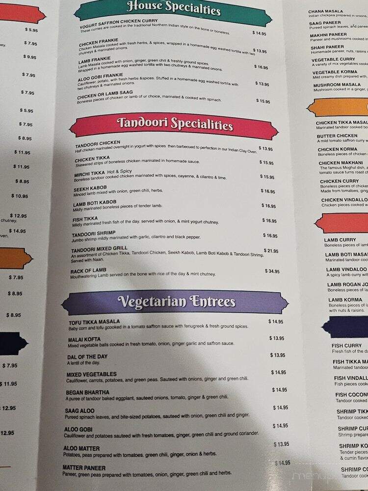 Great Indian Kitchen - Valencia, CA menu_pic