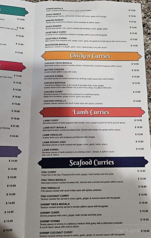 Great Indian Kitchen - Valencia, CA menu_pic