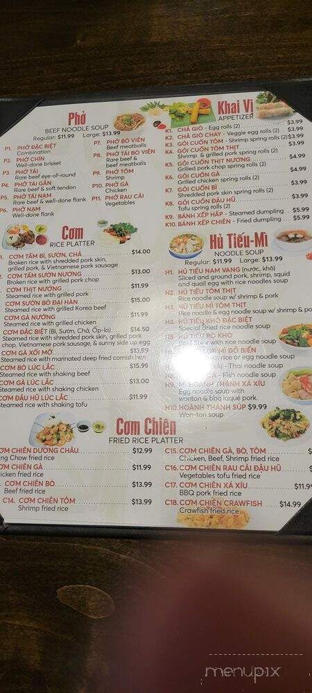 Pho Bamboo - Garland, TX menu_pic